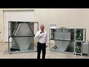 Counterflow hexagonal recuperator (HEX module) in VENTUS air handling units.