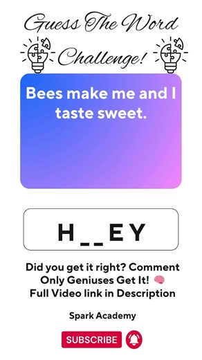 Guess The Hidden Word | Easy But Tricky 🤔 #Puzzle #EnglishQuiz