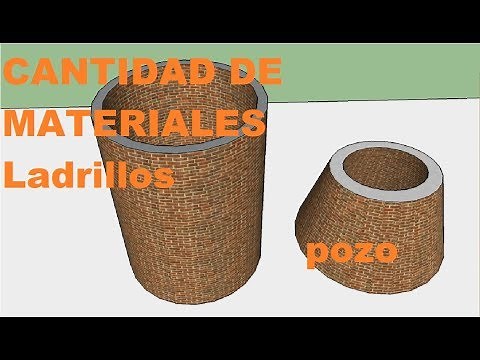 CANTIDADES DE LADRILLOS EN UN POZO DE INSPECCIÓN,Ladrillos