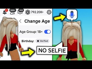 How To CHANGE Your AGE on ROBLOX... (NO ID OR SELFIE)