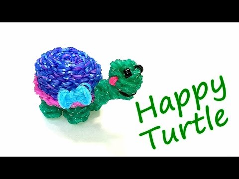 Happy Turtle (Tortoise) Tutorial by feelinspiffy (Rainbow Loom)