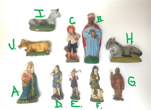 Vintage Nativity Set REPLACEMENT Figures, Made in ITALY, Creche Nativity Scene, Made in Japan, Wiseman, Mary, Shepherd As-is - Etsy Canada
