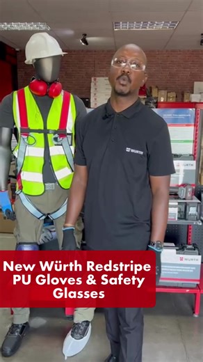 New Month = New Products. Discover our new Redstripe range of PU Gloves and Safety Glasses. Glove sizes available: 8(M), 9(L), 10(XL). #wurth #wurthsouthafrica #readyforwork
