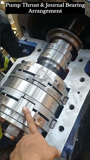 Pump Thrust & Journal Bearing Arrangement #pump #bearing #compressor #turbine