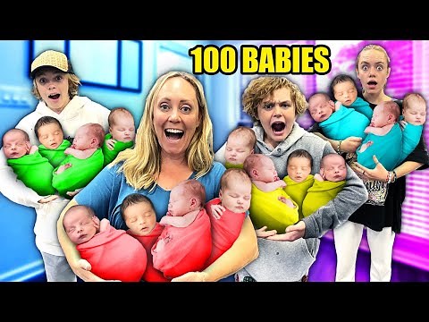 We ADOPTED 100 Adorable Babies!! Surprising Fun Squad Studios!