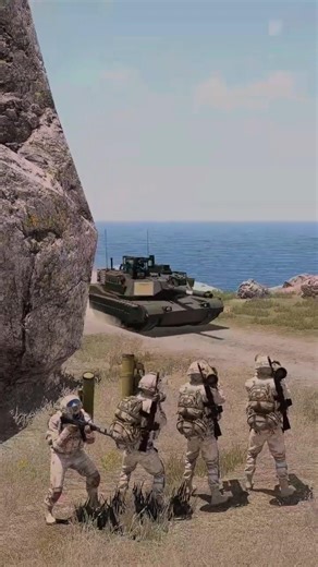 Brutal ambush attack near cave | ARMA III #shorts #ytshorts #youtubeshorts