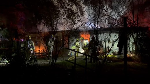 At approximately 6:15pm on January 14, 2026. 911 received multiple calls reporting a home on fire in the vicinity of the 30900 block of Valley Center Road. First arriving engine company reported a single story residence that was well involved with fire. Units from Valley Center Fire Protection District, with assistance from Rincon Fire Department, San Pasqual Reservation Fire Department, and CalFire, were able to extinguish the fire and contain the incident to the property of origin. The cause o