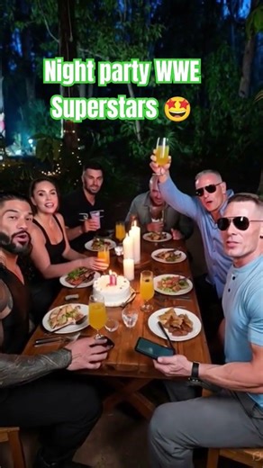 night party WWE Superstars 🤩 #usa