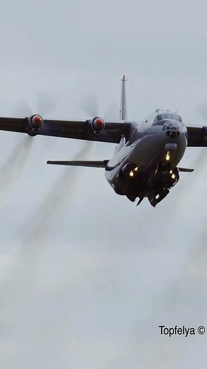 Antonov AN 12 smoky Takeoff , Strong Gusty Winds | 4U Aviation