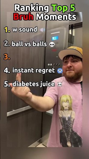 Ranking top 5 Bruh Moments 🥶 #shorts