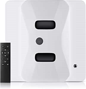 QKU Window Cleaning Automatic Robot, Smart Glass Cleaner Robotic with Remote Control for Interior/Exterior Highrise Windows/ Glass and Mirror