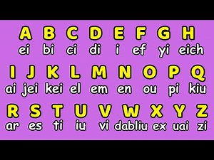 Abecedario en Inglés con Pronunciación | Aprende Fácil y Rápido