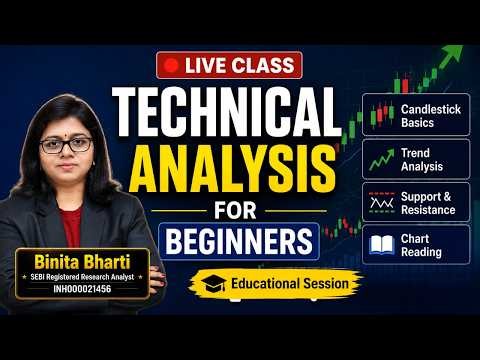 LIVE Technical Analysis Class for Beginners | Learn Stock Market Trading Step by Step