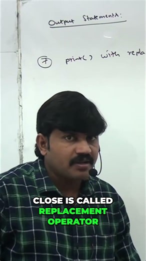 Python Print Statement: Master Replacement Operators Easily! #shorts