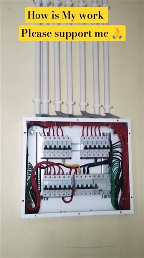 DB dressing work. MCB box wiring. Electrician. Electrical Engineering #electrical #wiring