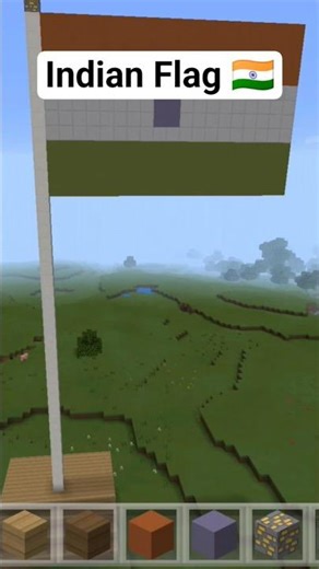 Minecraft make the Indian Flag 🇮🇳#trending #minecraft #gaming #shorts