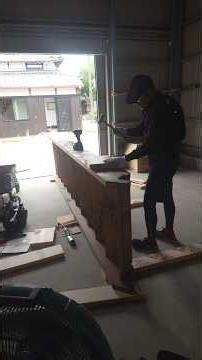 大工さんの建築日記 倉庫階段製作
