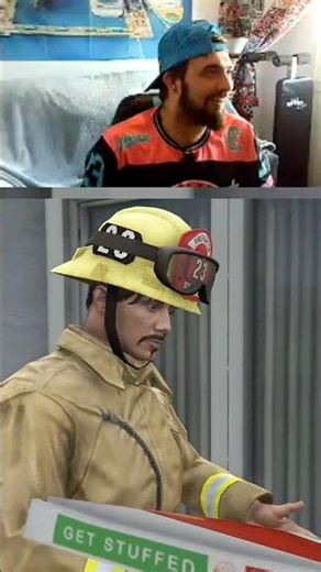 The pizza-making firefighter!! #gta5