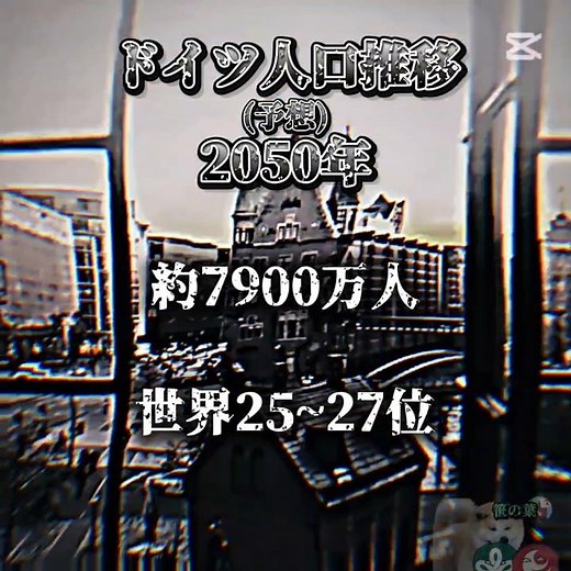 ドイツ人口推移#地理系 #地理系を救おう #ドイツ#おすすめ#オススメ#