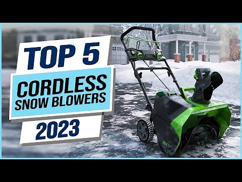 Top 5 Best Cordless Snow Blowers 2024