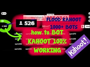 How To BOT KAHOOT (FLOOD KAHOOT) 100% WORKING