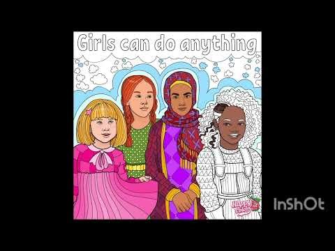 ASMR Girls Power #art #usa #relaxingcolors art #usa #youtubeshorts #womensday