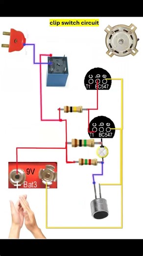 DIY clip switch circuit#electronic