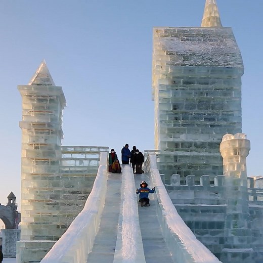This 984 foot long ICE SLIDE is at the world’s biggest ice festival ❄️ | BestProducts.com