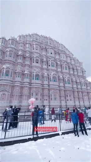 Hawa mahal, Jaipur 💕| Megaverse Ai | #youtubeshorts #trending #ytshorts #ytshorts #viral #snow