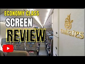 Emirates Airlines Economy Class Seat Screen | In-Flight Entertainment Experience
