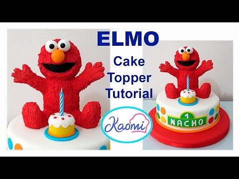 How to make Elmo (Cake Topper)