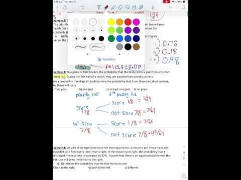 Math 30-2 - Probability - Lesson 4 - Tree Diagrams and Tables