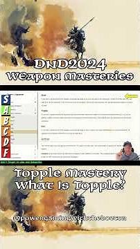 The Topple DnD Weapon Mastery What Is It and What Are the Key Objectives With Prone