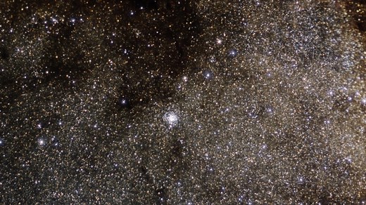 Zooming in on The Wild Duck Star Cluster: Messier 11 | MPG/ESO Telescope FriendsofNASA.org: This video takes you on a journey to the open cluster Messier 11 as seen with the Wide Field Imager (WFI) on the Max Planck Gesellschaft/European Southern Observatory 2.2-meter telescope at the La Silla Observatory. The blue stars in the center of the final image are the young, hot stars of the cluster. The surrounding redder stars are older, cooler background stars. Distance: 6,000 light years Messier 11