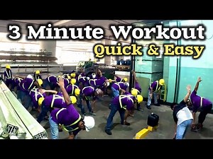 Get Energized in 3 Minutes! Toolbox Meeting Exercise for Workers