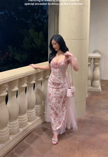 Btw this dress is ONLY $58 (orig. $109) right now with the 30% off tiktok coupon free shipping 💖 #dress #ethereal #cottagecore #fairycore