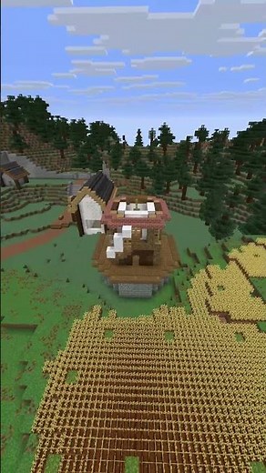Minecraft Medieval Windmill Build Guide #minecraftbuilding #aesthetic