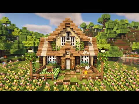Minecraft: Aesthetic Rustic Cottage Tutorial / Mizuno's 16 Craft Resource Pack