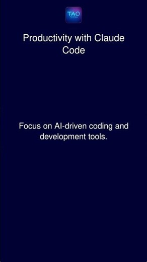 Productivity with Claude Code