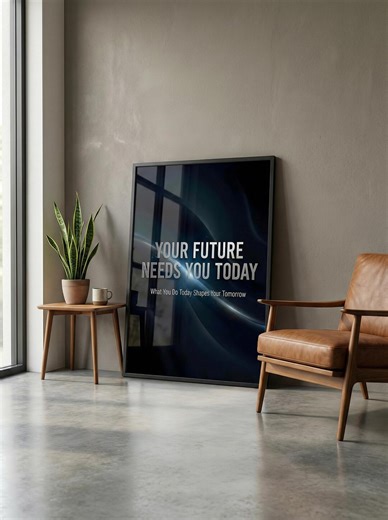 Motivational Poster, Printable Wall Art: "your Future Needs You Today" - Digital Download Office Decor - Etsy