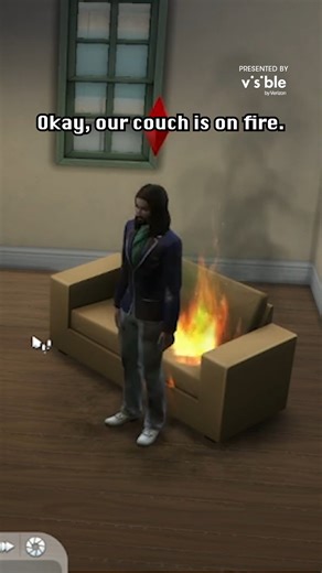 1.1M views · 562 reactions | when u enable crowd control and all anyone wants to do is set ur house on fire 沈 #thesims4 presented by Visible | Polygon | Facebook
