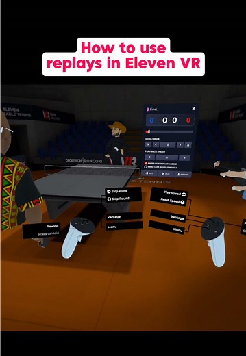 Replays tutorial in Eleven VR. Save and share this. #elevenvr #tabletennis #eleventabletennis
