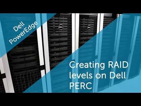 Creating RAID levels by using different strip sizes and read or write policies on Dell PERC