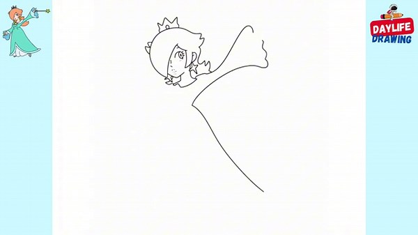 How to Draw Princess Rosalina | Super Mario Drawing Tutorial