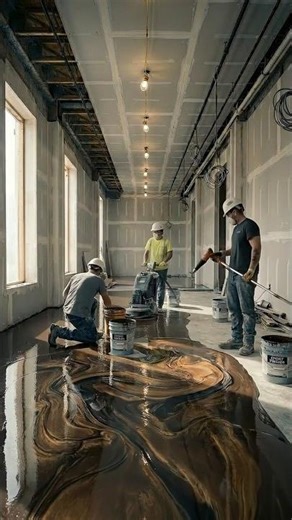 This Epoxy Floor is Insane! 🤯 #EpoxyFlooring #LuxuryDesign #usa