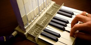 This pipe organ made entirely of paper and cardboard makes real music