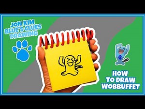 Jon Kim Blues Clues Drawing - Blue's Clues How To Draw Wobbuffet