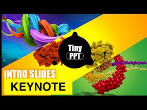 Creative Beautiful Intro Animation Slide in Keynote | Free Smooth Motion Opening Template