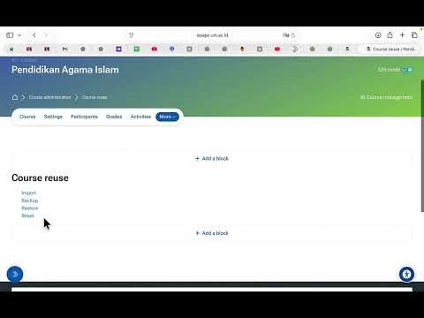 Cara Restore File Backup di Moodle Siperjar
