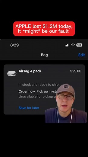 4.4K views · 12 reactions | We saw a HUGE glitch on the Apple website and we cashed out big time.  The 4 Pack of Apple AirTags usually sells for $100 but it dropped in price to just $29. We are going to resell these on Amazon and eBay for $60 to $70 which will make net us $20 in profit on each pack. Some members bought 1,000 of these  I’ll send you a list of other glitches going on, comment FREE and I’ll send you a DM right now! ⬇️ | Reseller Resell | Facebook